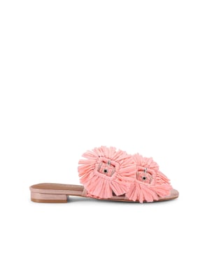 Kurt Geiger London  Raffia Buckle Flat Sdl Sandals