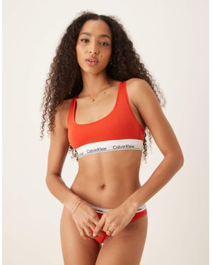 Calvin Klein Modern Cotton bralette in red