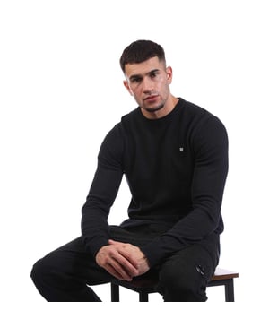 Weekend Offender Heren Argentinië Katoen Crew Neck Trui (Marine)