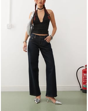 Motel low rise parallel jeans in indigo