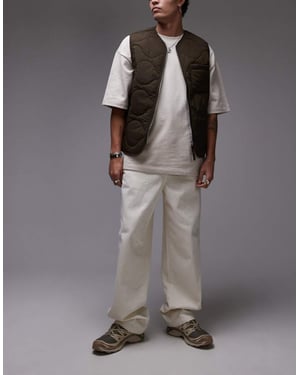 Dickies madison loose fit denim jeans in ecru