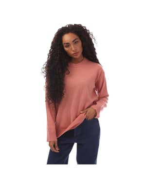 Gant Dames-trui van lamswol met ronde hals en normale pasvorm (Roze)