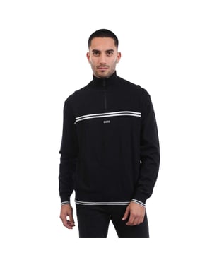 Boss Mens K Zone Cotton Regular Pullover (Mörkblå)