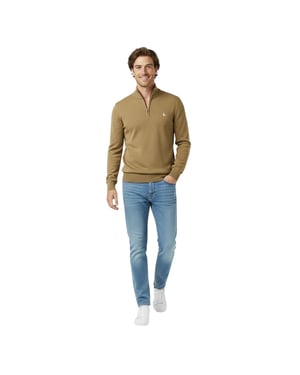 Jack Wills Herrtröja med trattformad hals (Fawn)