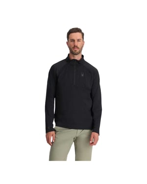 Spyder Heren Grid Fleece Top (Zwart)