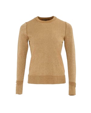 Biba Dames/Dames Shimmer Trui (Goud)