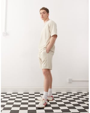 Umbro panelled mesh shorts in beige