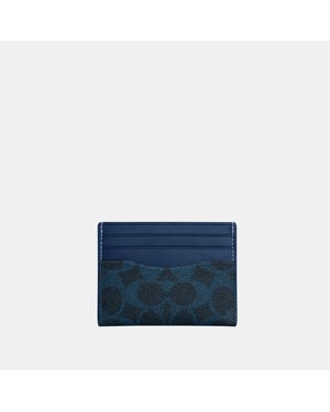 Slim Id Card Case In Signature Canvas
