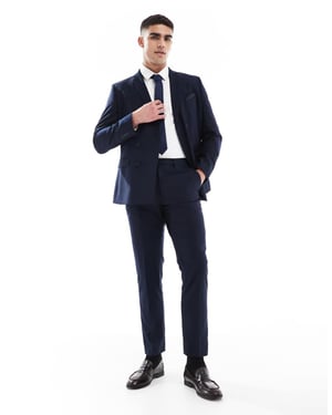 French Connection formal suit trousers co-ord in marine navy