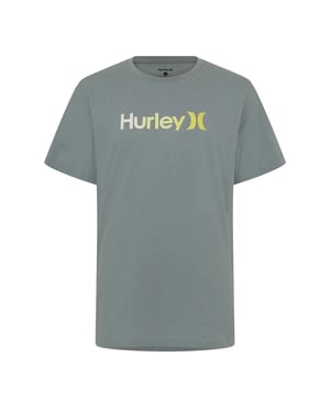 Hurley Heren Groot Logo T-Shirt (Grijs)