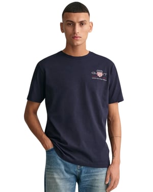 Gant | Heren Geborduurd Archief Schild T-Shirt