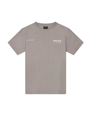 Nicce Heren Crew Hals Oversized T-shirt (Grijs)