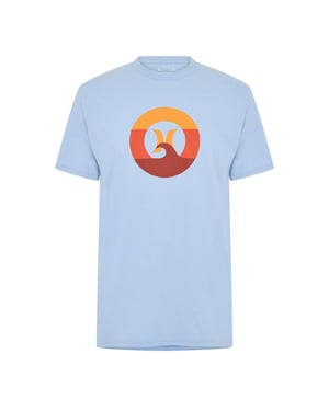 Hurley Heren T-shirt Wave (Grijs)