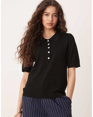 JDY polo in black