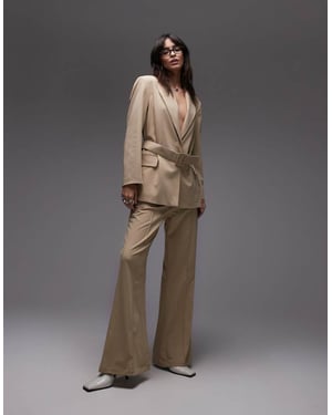 ASOS DESIGN tailored kickflare trouser in camel co ord