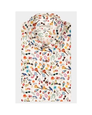 Giordano Casual hemd korte mouw lago short sleeve semi cutawa 516855/10
