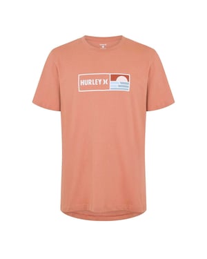 Hurley Heren Box Logo T-shirt (Rood)