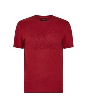 Canterbury Herr Monument 2025 British & Irish Lions T-shirt (Röd Dahlia)