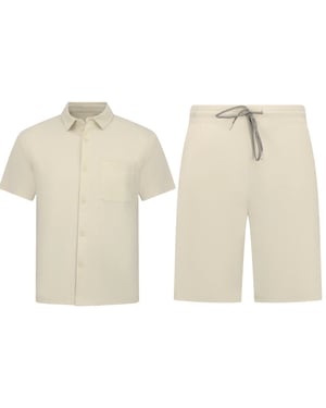 Enos Zomerset ribbed oversized shirt en korte broek