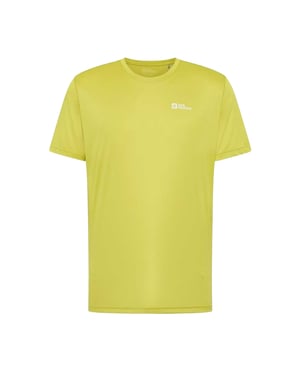 Jack Wolfskin Heren Tech Logo T-Shirt (Chartreuse)
