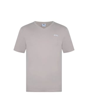 Slazenger Heren Geborduurd Logo Katoenen T-Shirt (Haver)