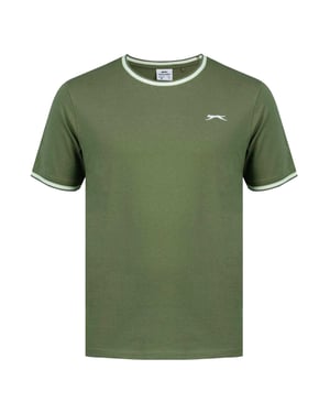 Slazenger Katoenen heren-T-shirt (Kaki Groen)