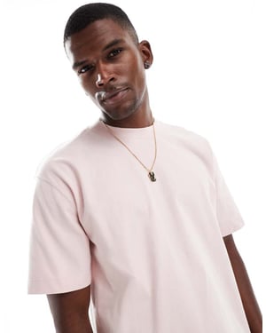 Hollister boxy oversized tvättad t-shirt i lila