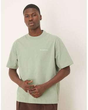 Abercrombie & Fitch premium logotröja i grön