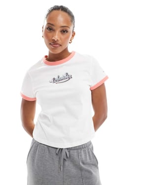 Columbia Rolling Bend grafisk t-shirt i vitt