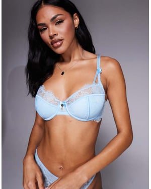Boux Avenue Afina ögonfransspets vadderad djup urringning i babyblå