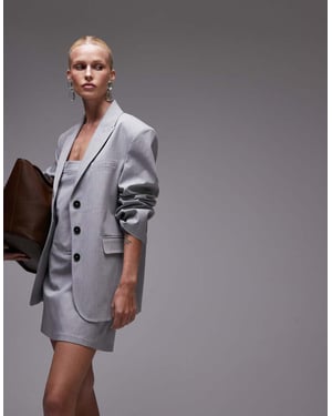 ASOS DESIGN oversize blazer-set i ljusgrå