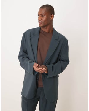 ASOS DESIGN lös oversized kavaj i blått