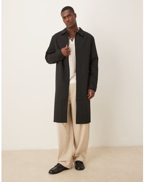 ASOS DESIGN trenchcoat i svart