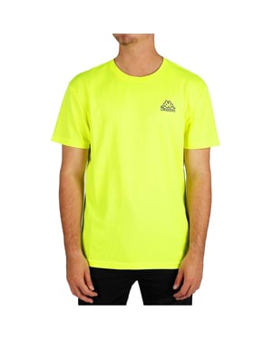 Kappa Heren Normaal T-Shirt (Geel)