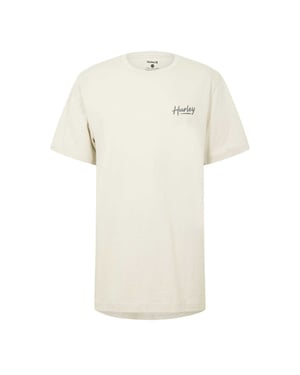 Hurley T-shirt voor heren met 'Beer Run'-opdruk (Crème)