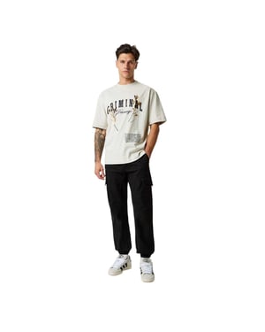 Criminal Damage T-shirt för män med motivet ”Gift of Life” (Sten)