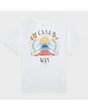 Casablanca Casa Way Mountain Printed T-Shirt White XXL