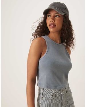 Dickies Plentywood väst i tvättad blå