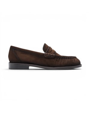 Tamaris dames bruine leren loafer casual schoenen - 24251-47