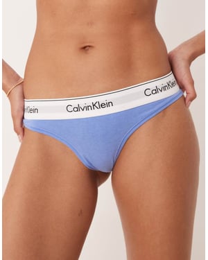 Calvin Klein Modern Cotton thong in cornflower blue