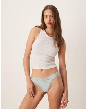 Calvin Klein CK Attraction thong in light blue
