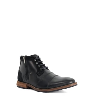 Dune Mens Cappa - Cleated Sole Lace Up Leather Boot