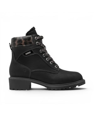Tamaris dames zwarte warme veters winters buitenenkellaarzen - 26266-43