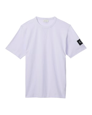 Calvin Klein Heren Badge Ronde Hals Regular T-shirt (Lilac)