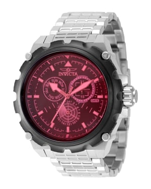 Invicta Coalition Forces 49200 Herenhorloge - Quartz Uurwerk - Roestvrij Staal met Roze Wijzerplaat - 50 mm