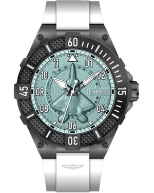 Invicta Aviator 50645 Herrklocka - Kvartsurverk - Rostfritt Stål med Blå Urskiva - 50 mm