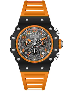 Invicta Racing 69663 Herrklocka - Kvartsurverk - Akryl med Silver Urskiva - 43 mm