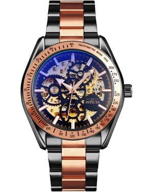 Invicta Objet D Art 69598 Herenhorloge - Automatisch Uurwerk - Roestvrij Staal met Zwarte Wijzerplaat - 43 mm
