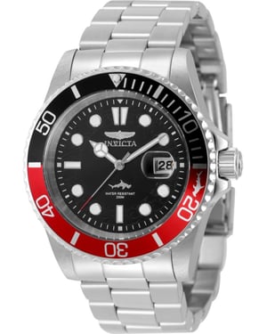 Invicta Pro Diver 50829 Herenhorloge - Quartz Uurwerk - Roestvrij Staal met Zwarte Wijzerplaat - 42 mm