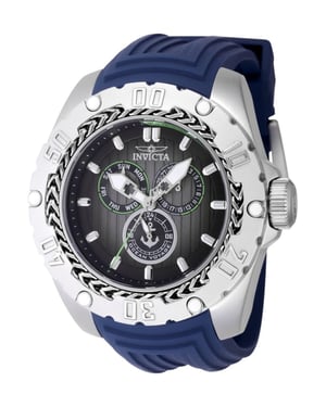 Invicta Ocean Voyage 48021 Herenhorloge - Quartz Uurwerk - Roestvrij Staal met Zwarte Wijzerplaat - 51 mm